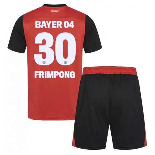 Dres Bayer Leverkusen Jeremie Frimpong #30 Domaci za djecu 2024-25 Kratak Rukav (+ kratke hlače)